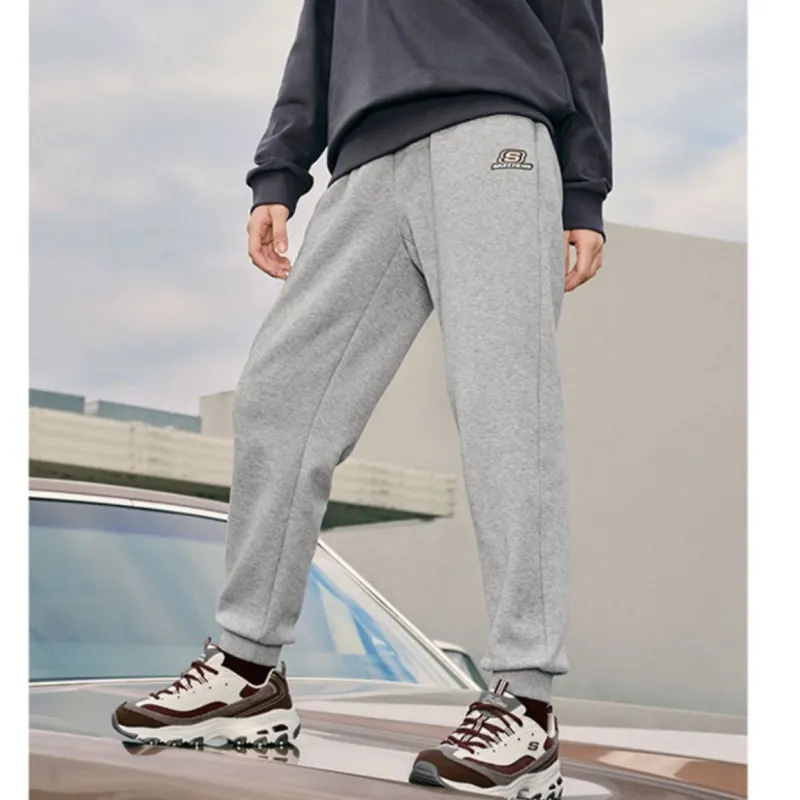 Skechers Colorful Knitted Sweatpants Women's Medium Heather Gray-2