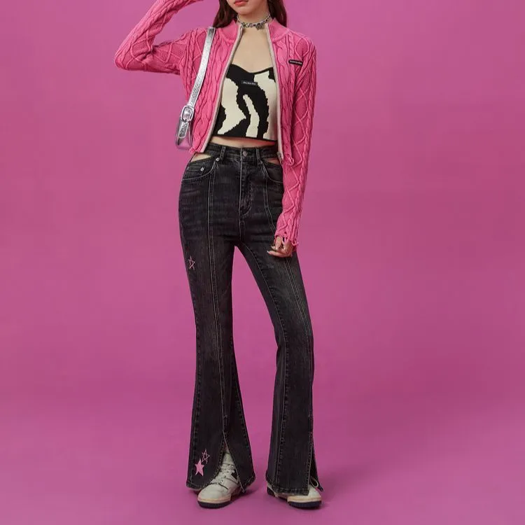 CHUU Jeans Women's Black Gray-5