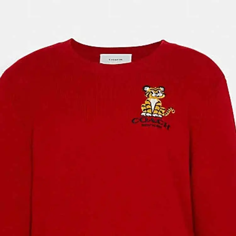 COACH Sweaters Women's Red-5