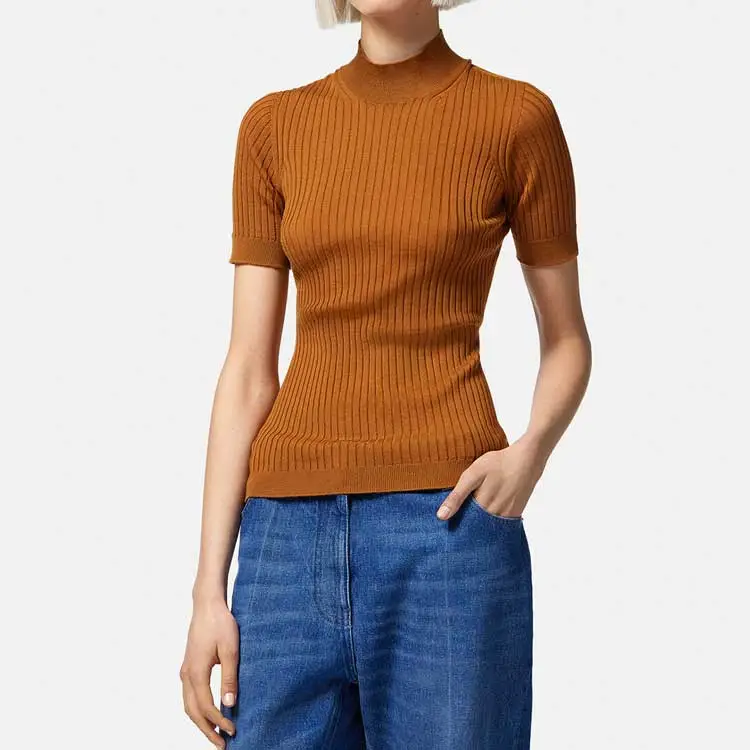 VERSACE Ribbed knit Virgin wool Jumper-1