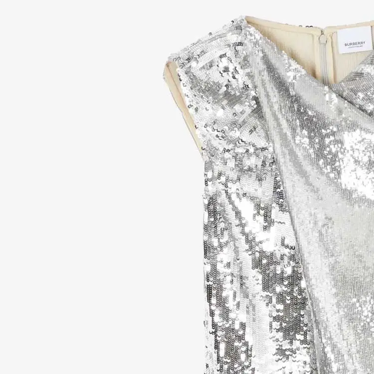Burberry Sequined Jersey Dress 'Dark Birch Brown'-1