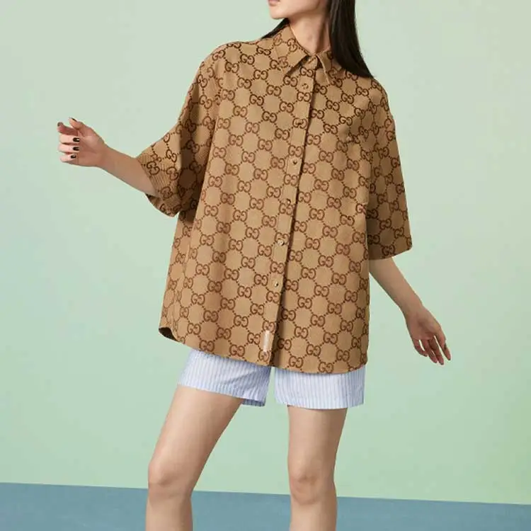 GUCCI Shirts Women's Camel-2