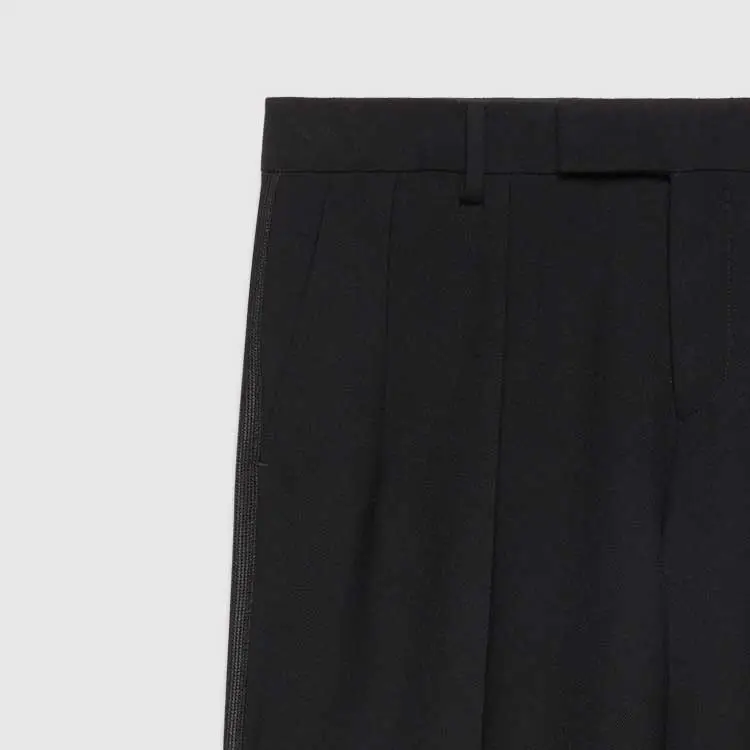 GUCCI High-Waisted Straight-Leg Trousers-3