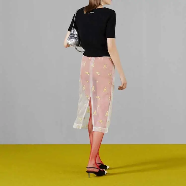 GUCCI Ribbed Trim Cropped Cardigan-2