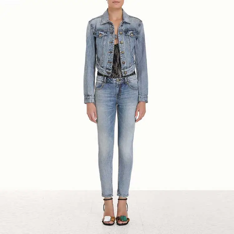 Zimmermann Denim Jackets Women's Blue-2