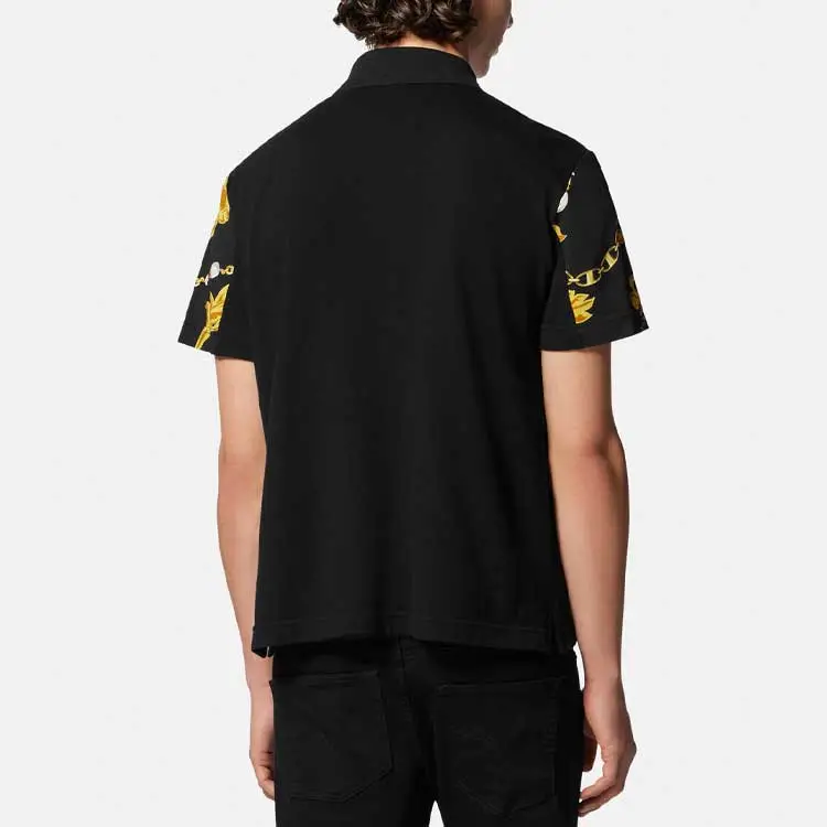 VERSACE JEANS COUTURE Polo Shirts Men Black-3