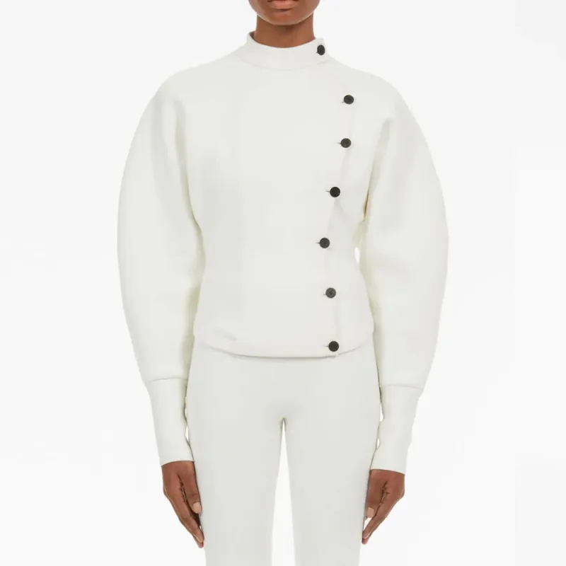 Ferragamo Asymmetrical Buttoned Cardigan-3