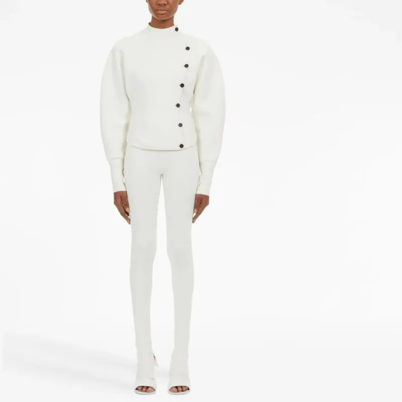 Ferragamo Asymmetrical Buttoned Cardigan-1