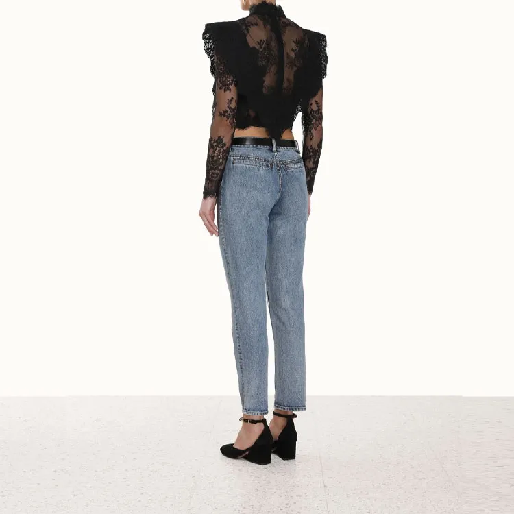 Zimmermann Sensory Lace Cropped Top-2