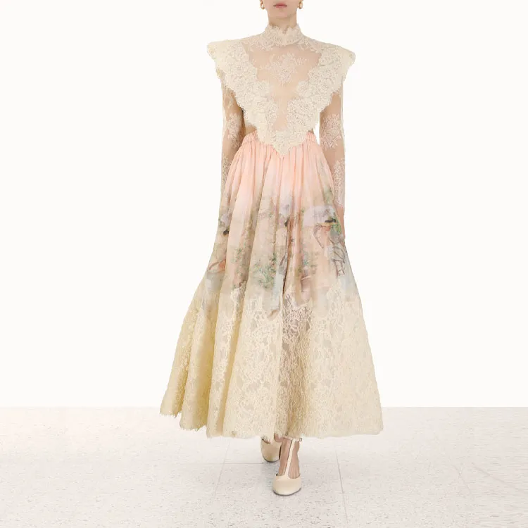 Zimmermann Long-Sleeved Dresses Women's Beige-2