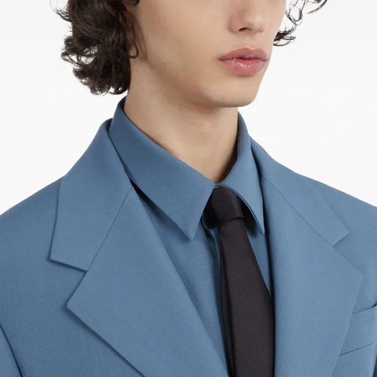 Ferragamo Business Suits Men Set Pink Blue-3