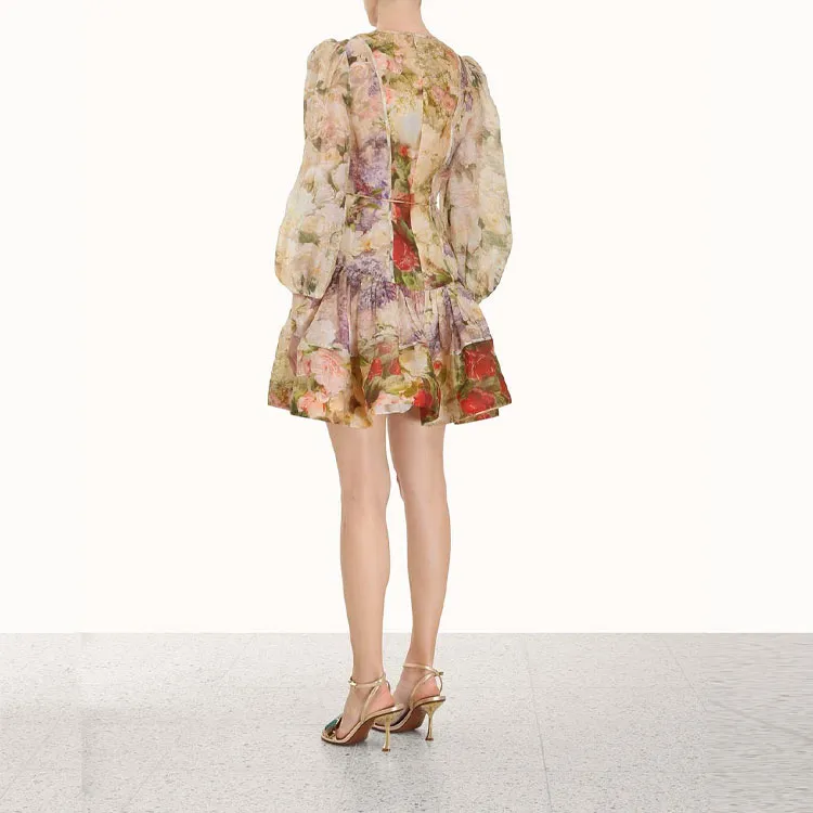 Zimmermann Sensory Flip Linen silk Minidress-2