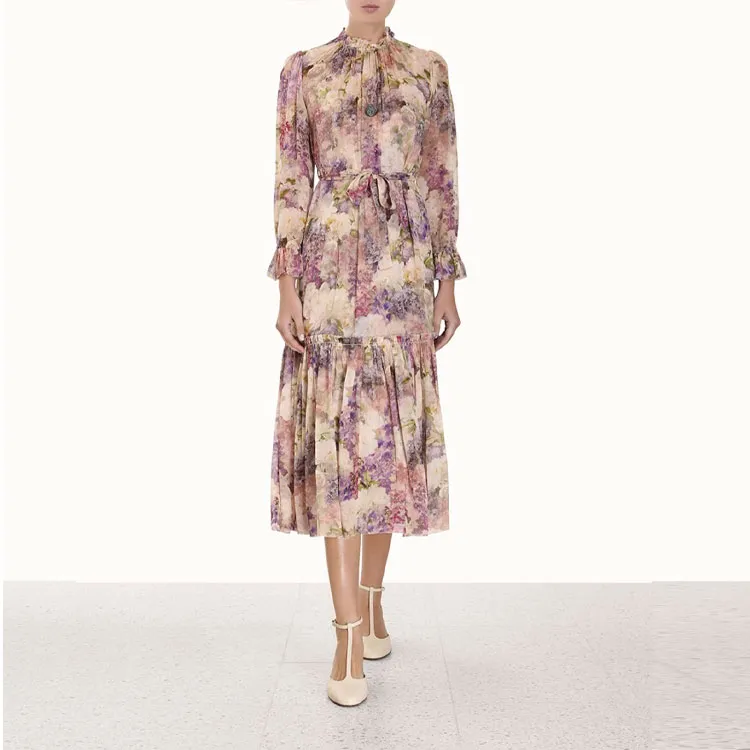 Zimmermann Lantern Floral print Midi Dress-2