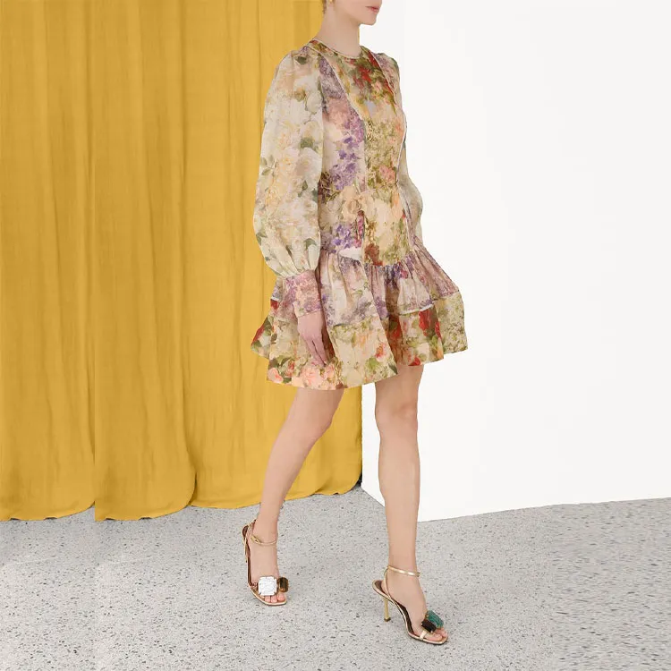 Zimmermann Sensory Flip Linen silk Minidress-3