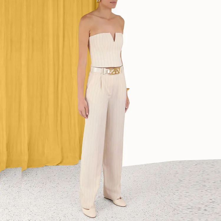 Zimmermann Luminosity Pinstriped Tailored Trousers-2