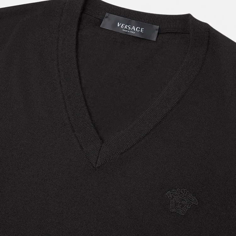 VERSACE Knitwear Men Black-4