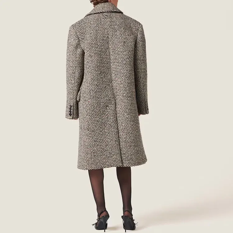 MIU MIU Coats Women's Cocoa Brown-1