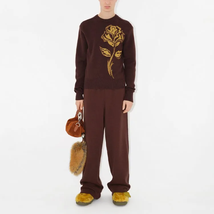 Burberry Intarsia-motif Track Pants-1