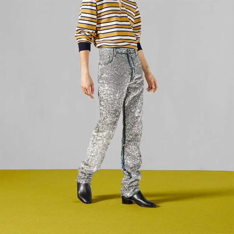 GUCCI Jeans Women's Silver-3
