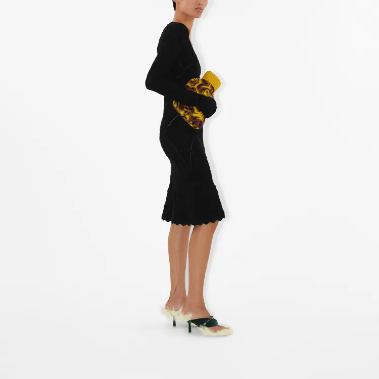 Burberry Aran Long sleeve Knitted Dress-3