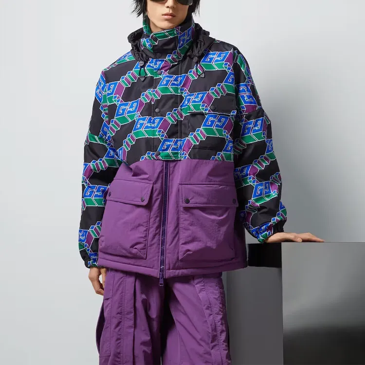 GUCCI Square G Panelled Coat-2