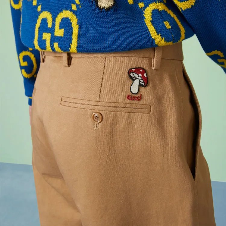 GUCCI SS23 Casual Pants Men's Beige-4
