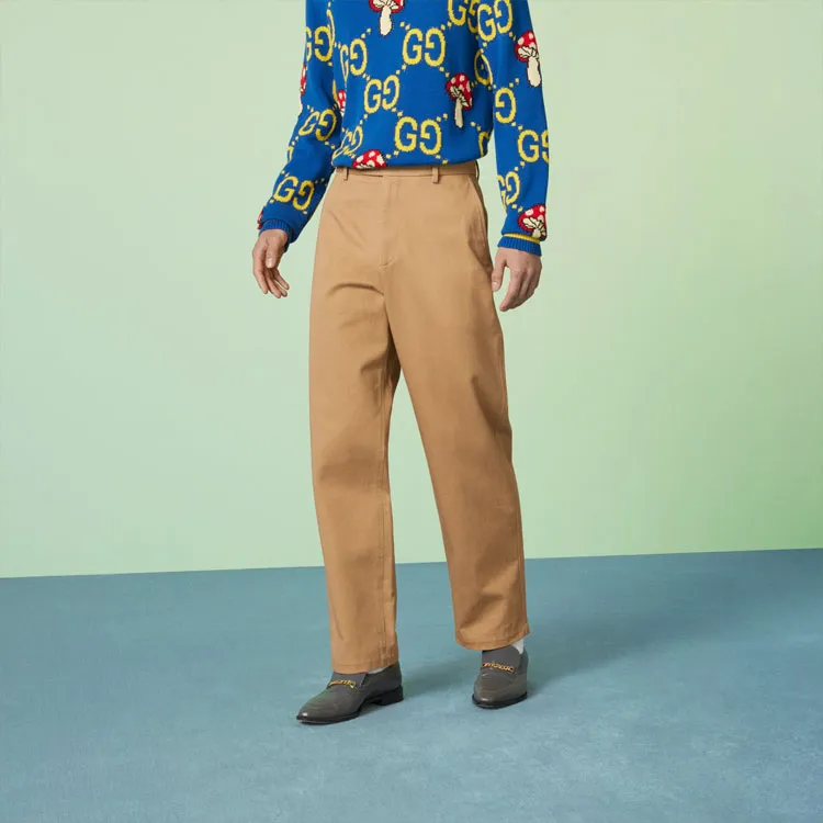 GUCCI SS23 Casual Pants Men's Beige-2