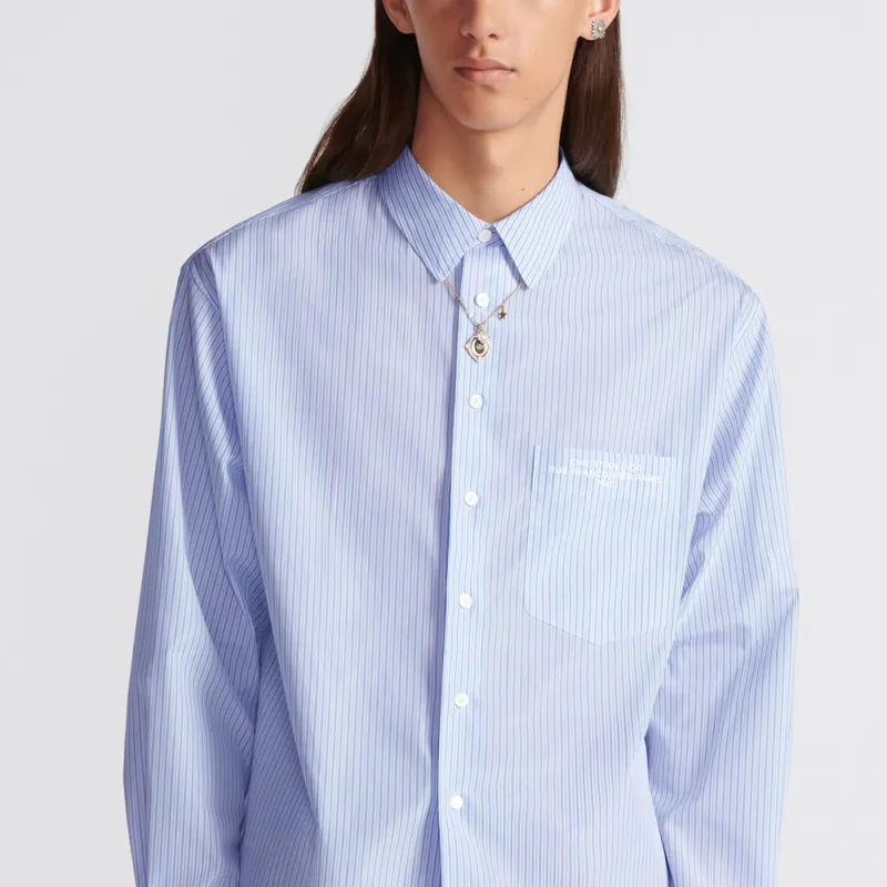 DIOR Shirts Men Blue-5