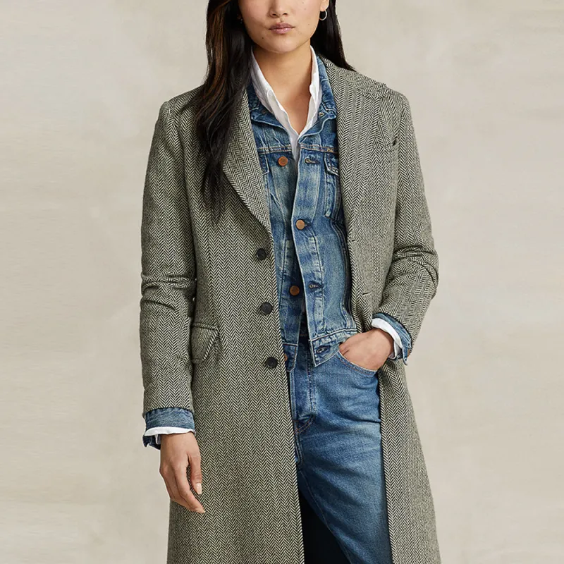 Polo Ralph Lauren FW23 Coat Women's Multicolor-3