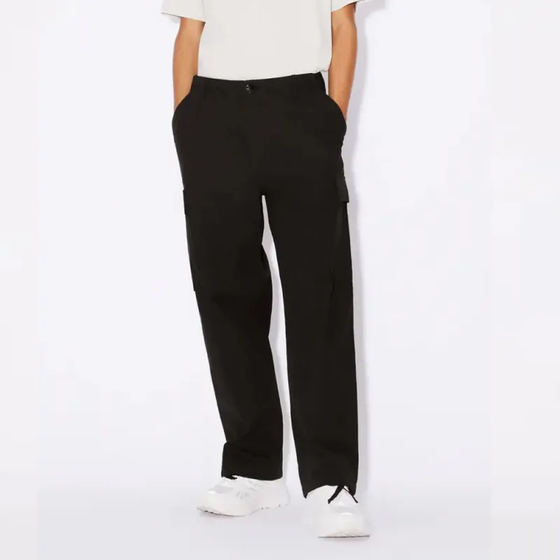 KENZO Logo Patch Cargo Trousers-3