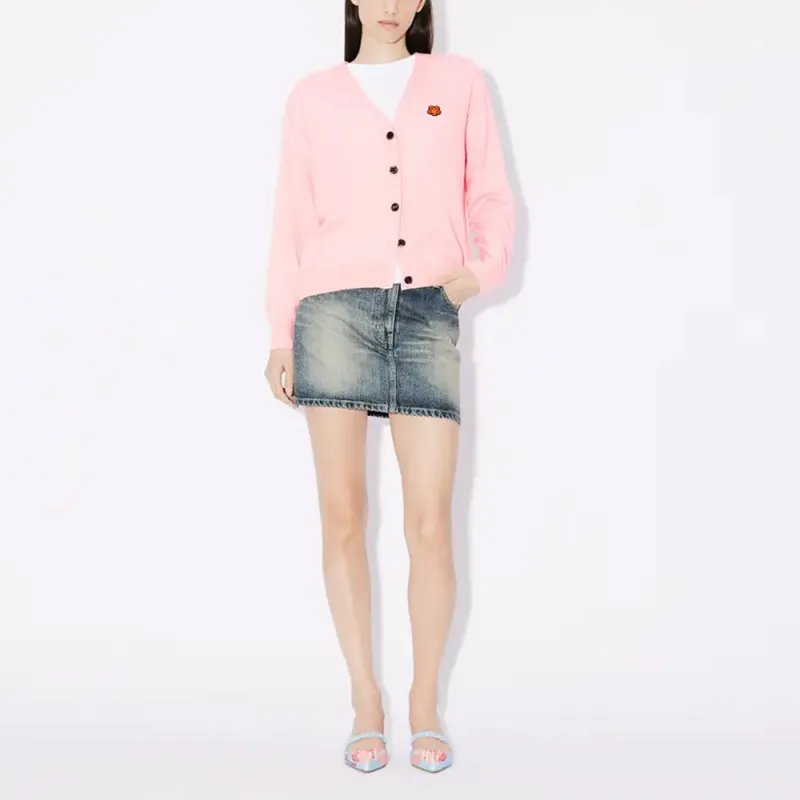 KENZO Boke Flower Embroidered Buttoned Cardigan-2