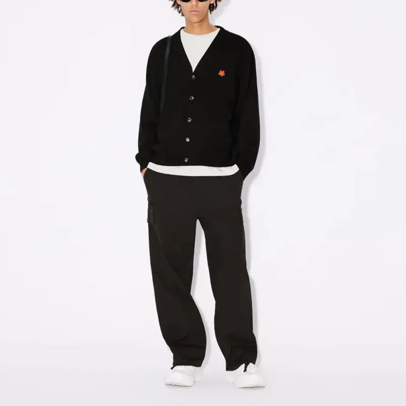 KENZO Logo Patch Cargo Trousers-2