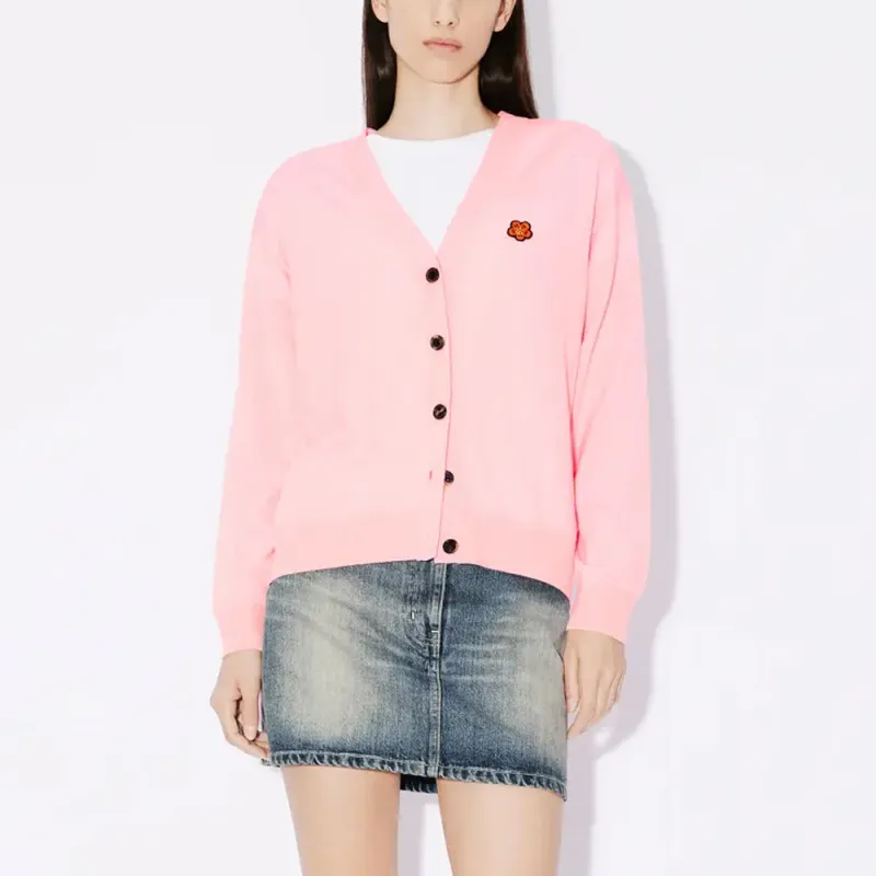 KENZO Boke Flower Embroidered Buttoned Cardigan-3