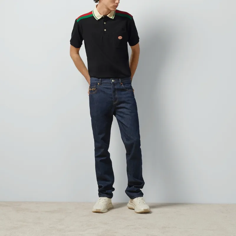 GUCCI Interlocking G Polo Shirt-2