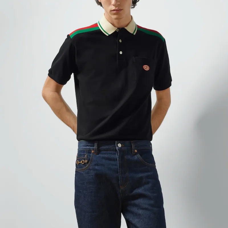GUCCI Interlocking G Polo Shirt-3