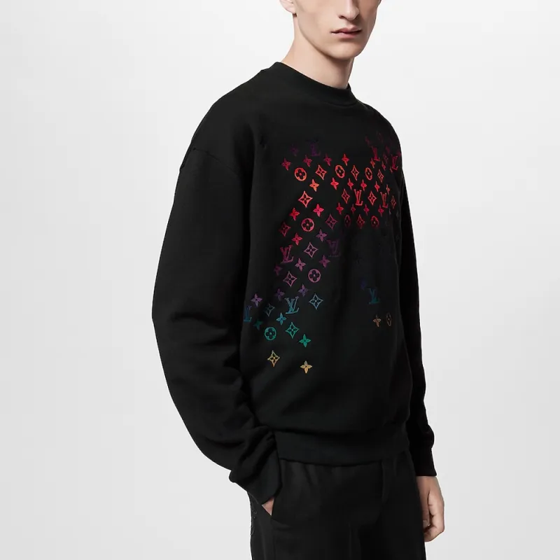 LOUIS VUITTON Embroidered Cotton Sweatshirt-5