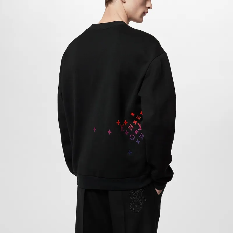 LOUIS VUITTON Embroidered Cotton Sweatshirt-4