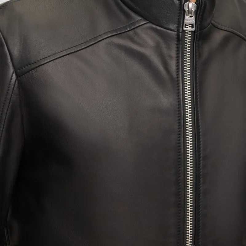 HUGO BOSS Leather Jacket Men's Black-3