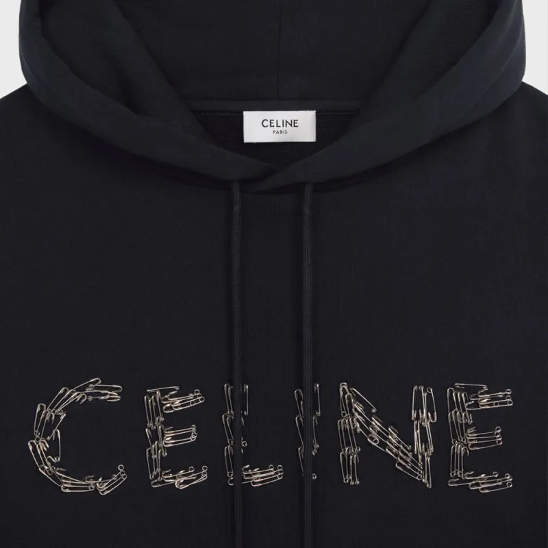 CELINE Sweatshirts Men Black-2