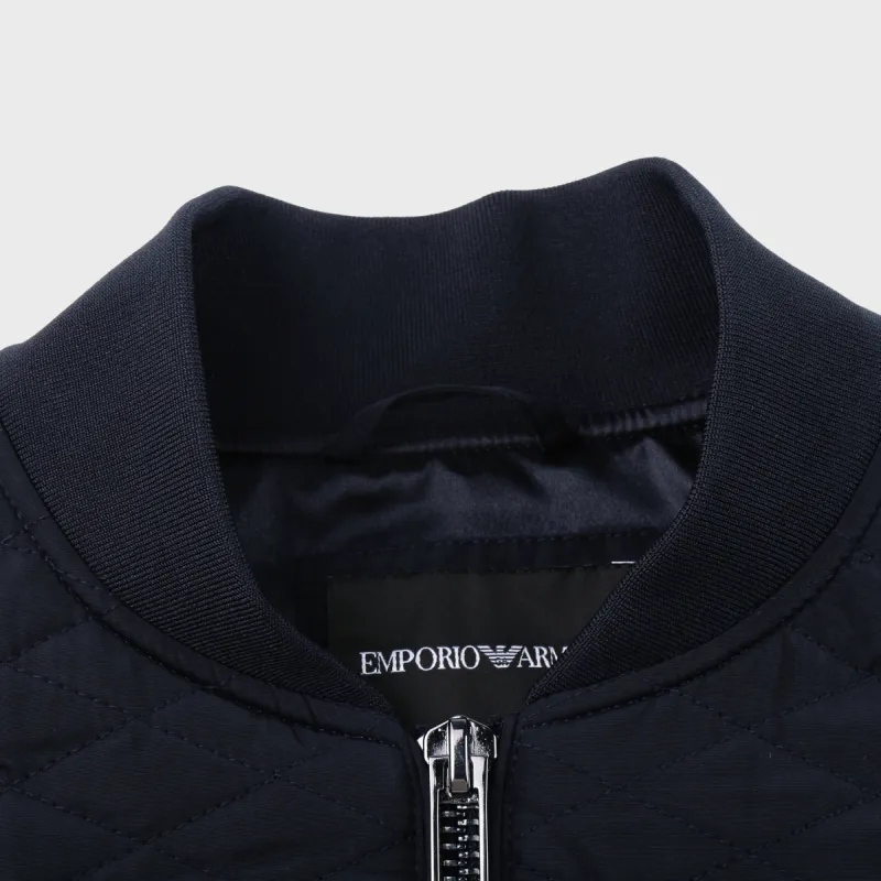 EMPORIO ARMANI Puffer Jacket Men's Navy Blue-3