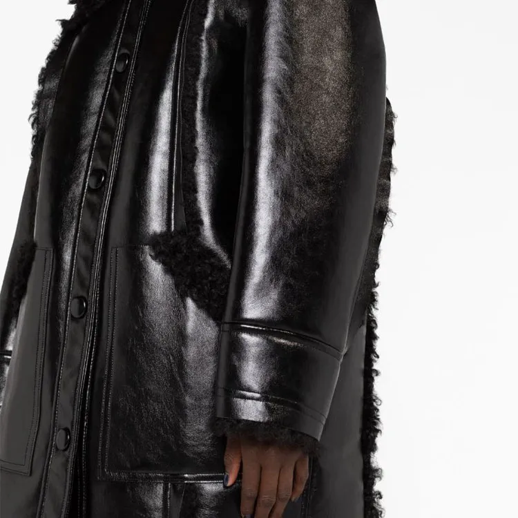 STAND STUDIO Ramona Faux-leather Coat-4