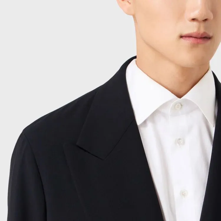 GIORGIO ARMANI Double-breasted Virgin-wool Suit-3