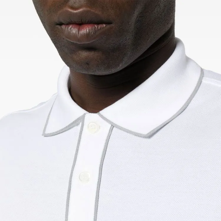 Brioni Logo Embroidered Short Sleeved Polo Shirt-5