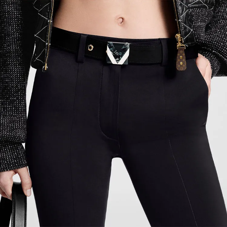 LOUIS VUITTON SS24 Casual Pants Women's Black-4