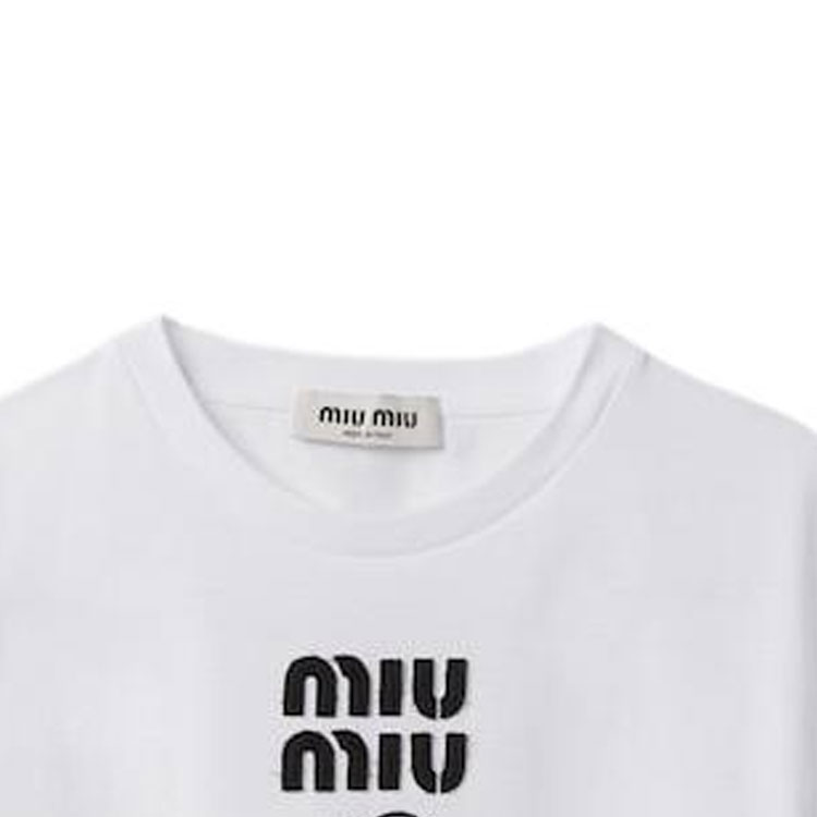 Tシャツ・カットソー MIU MIU Women Tops MJA906SOOO 11QG F04MU B CO POMICE PIOMBO ce0d506ccae04e17929ad905324832