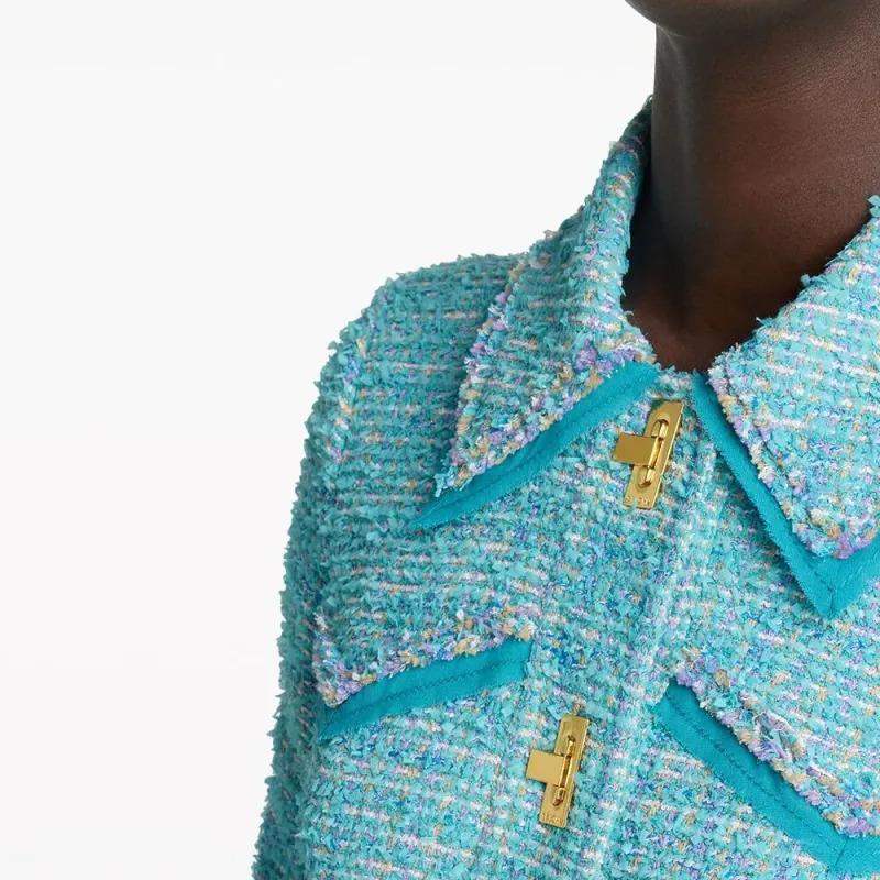 St. John Belted Tweed Coat-4