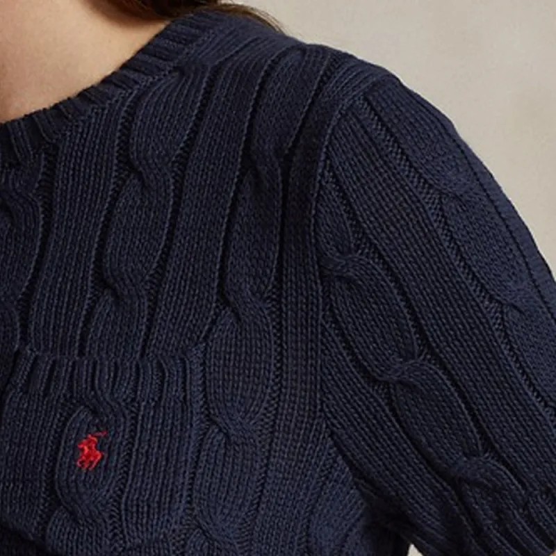 Polo Ralph Lauren Embroidered logo Cable knit T shirt-5