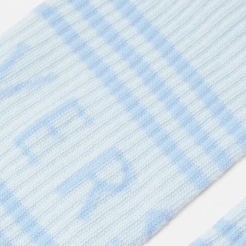 VERSACE SS24 Mid Calf Socks Women's 1 Pack Blue-1