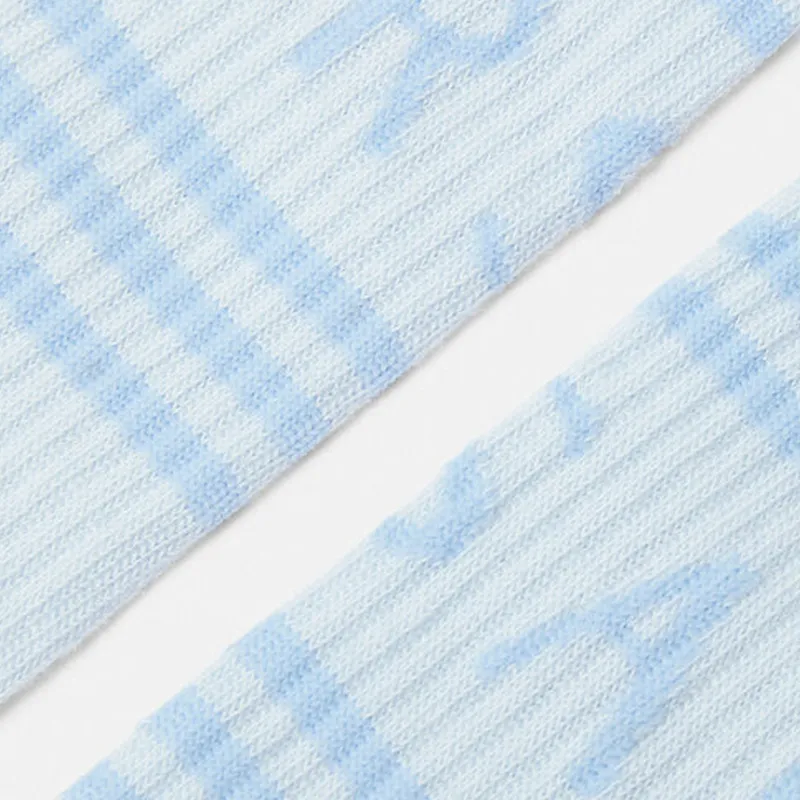 VERSACE SS24 Mid Calf Socks Women's 1 Pack Blue-2
