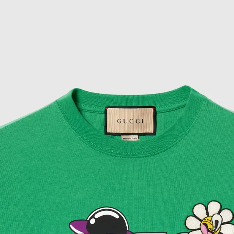 GUCCI T Shirts Men Green-5